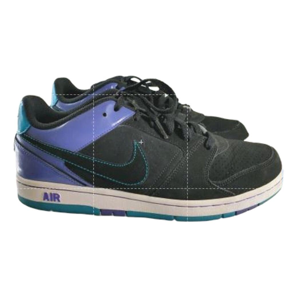 Nike Air Prestige ll Sneaker Women's Size 10 Black Purple Turquoise  Shoes